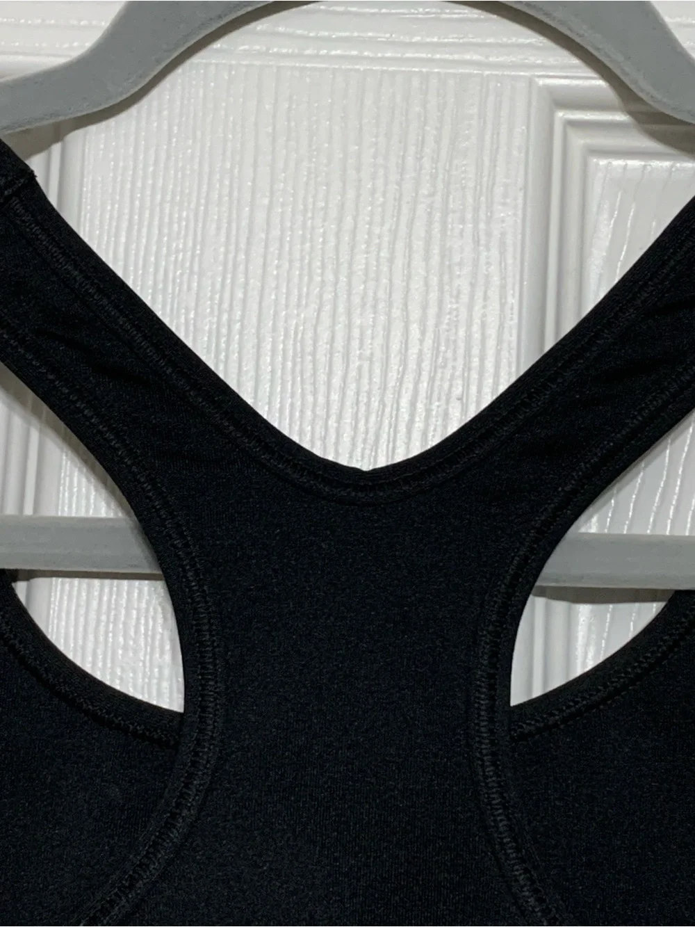 Nike Black Sports Bra with White Swoosh Logo